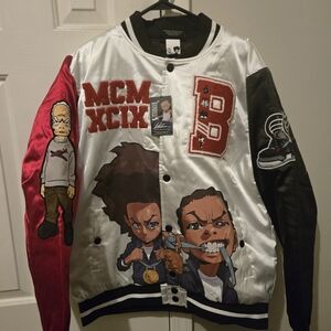 Men Boondock Cartoon Graphic Jacket - Multicolor